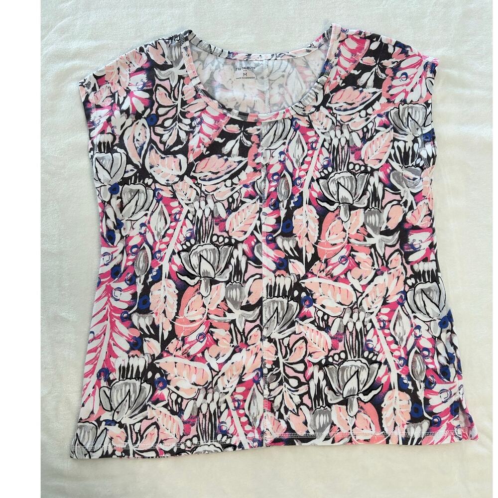 T by Talbots Women's Medium Floral Top